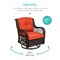 Best Choice Products 3-Piece Patio Wicker Bistro Furniture Set w/ 2 Cushioned Swivel Rocking Chairs, Side Table